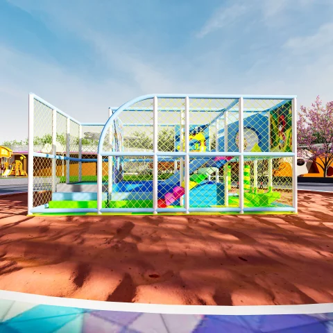 Commercial Indoor Playground Equipment with Ball Pit & Slide for Kindergarten & Play Center