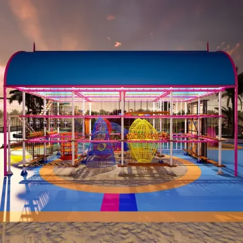 Trampoline Play Maze