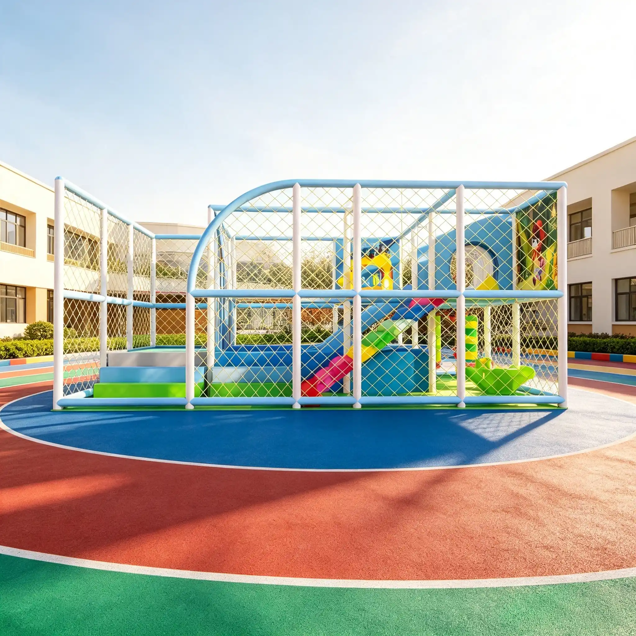 children’s multi level climbing net structure8