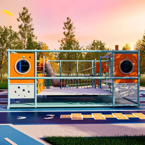 children’s multi level climbing park