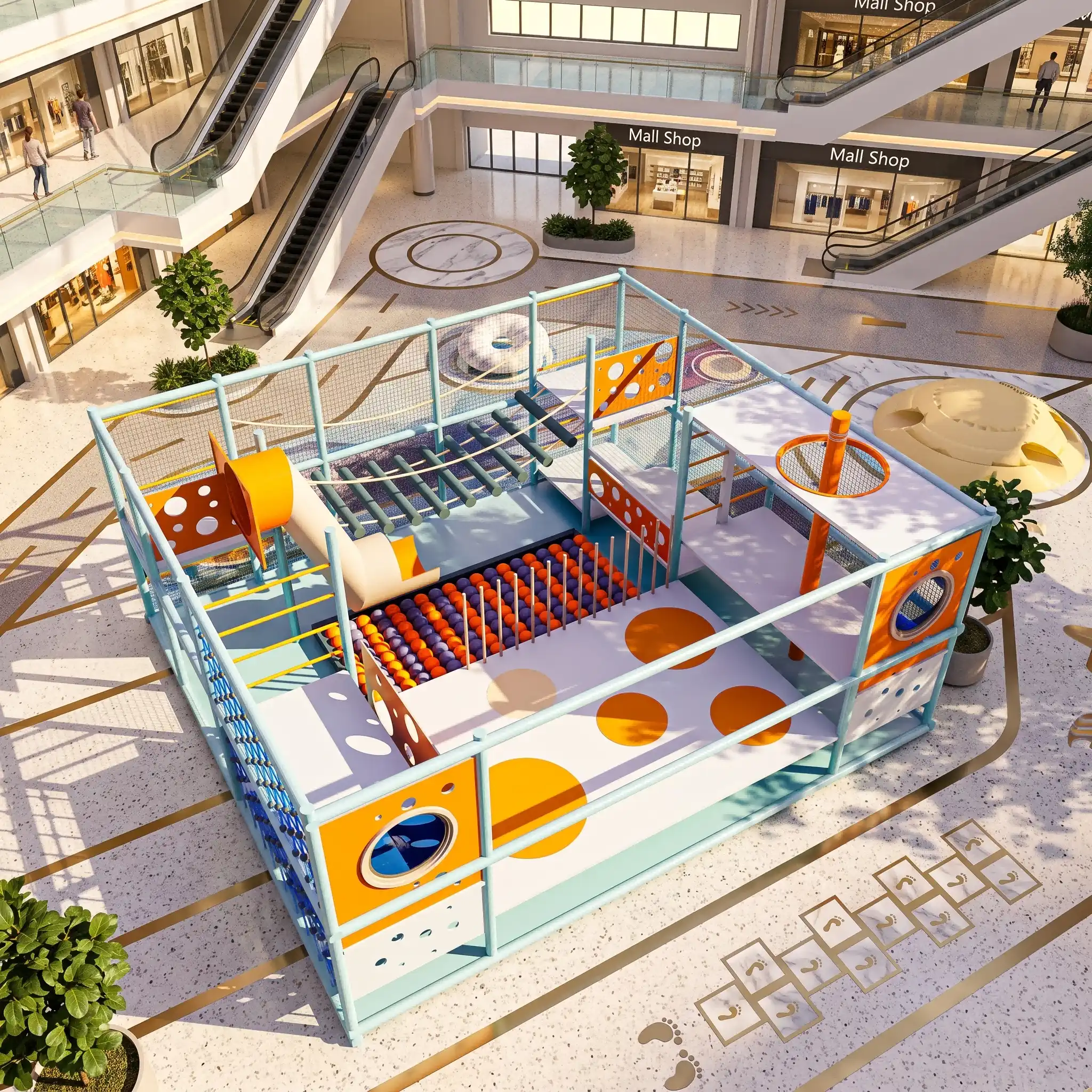 children’s multi level climbing park7
