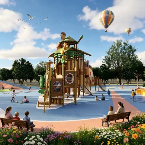 forest world tree house playground 1