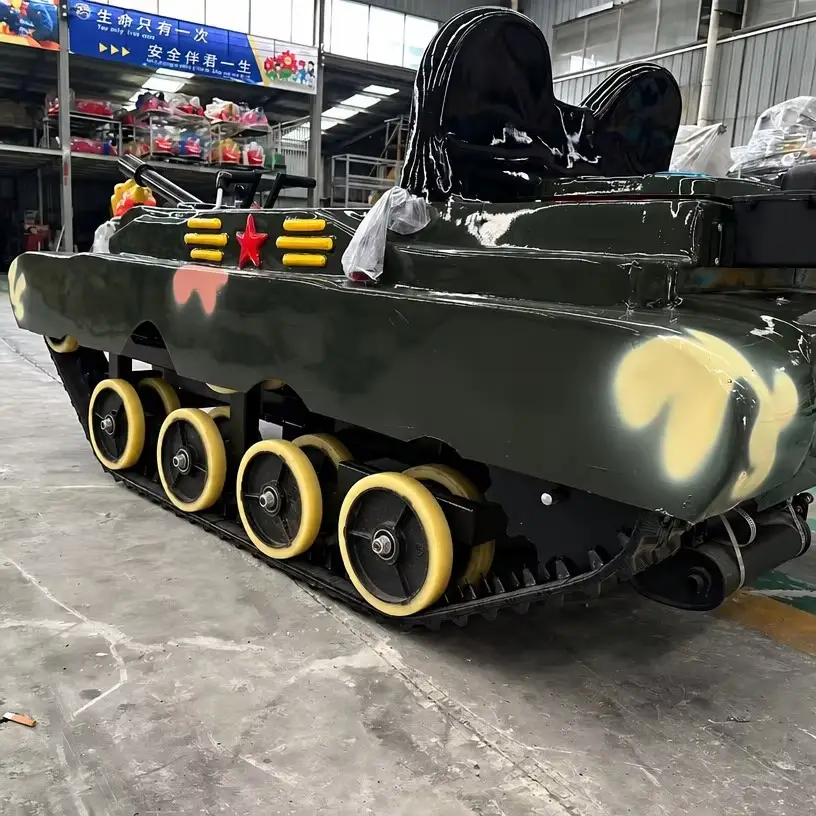 fuel powered tracked amusement tank2