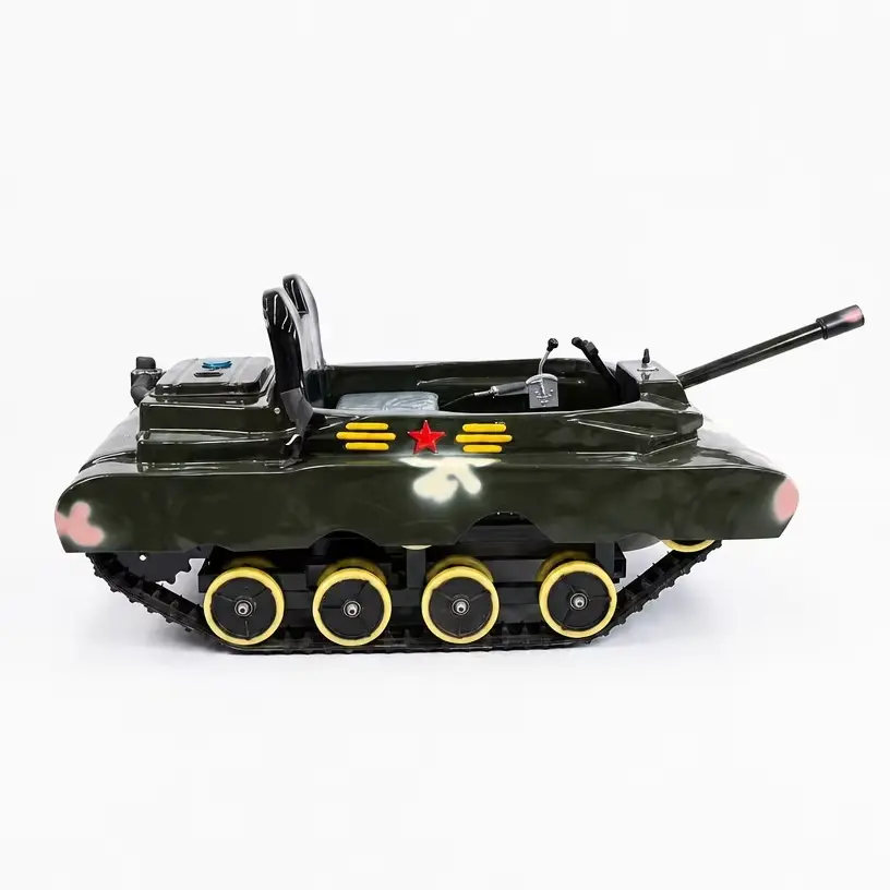 fuel powered tracked amusement tank3