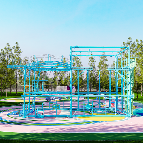 multi level climbing castle