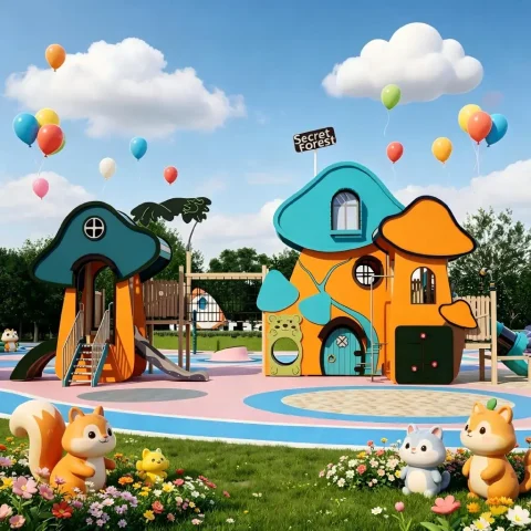 mushroom hut slide