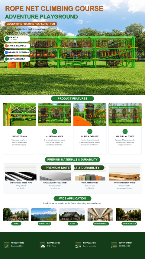 rope net climbing structure0