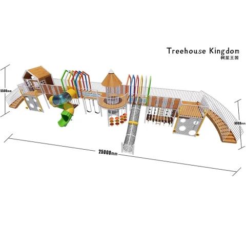 tree house kingdom themedplayground with slide3