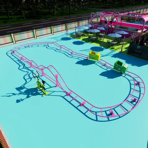 Unpowered roller coaster