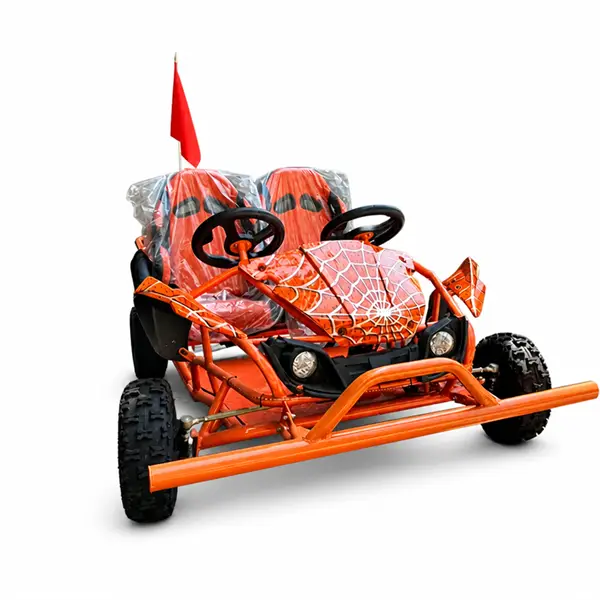 2 seater dual steering wheel off road go kart1