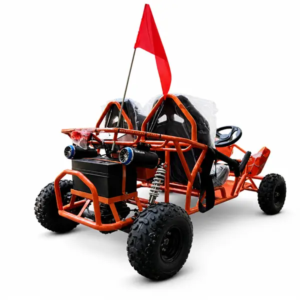 2 seater dual steering wheel off road go kart2