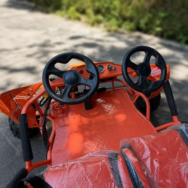 2 seater dual steering wheel off road go kart6