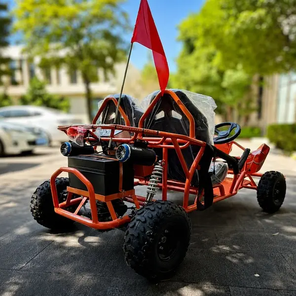 2 seater dual steering wheel off road go kart7