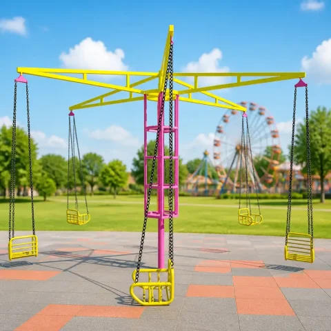 6 seats flying chairs rotating swing ride