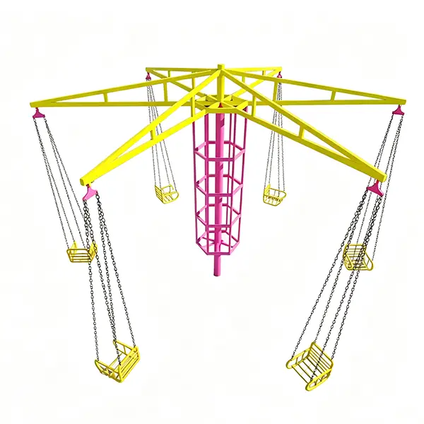 6 seats flying chairs rotating swing ride7