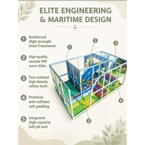 children’s multi level climbing net structure0
