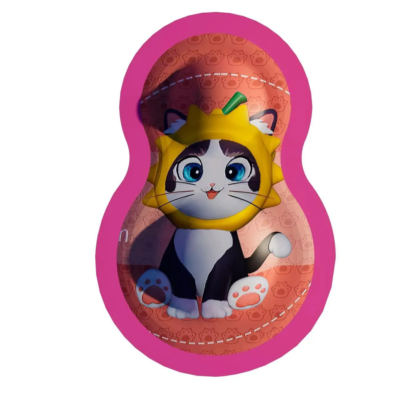 custom cartoon cat irregular elastic trampoline5