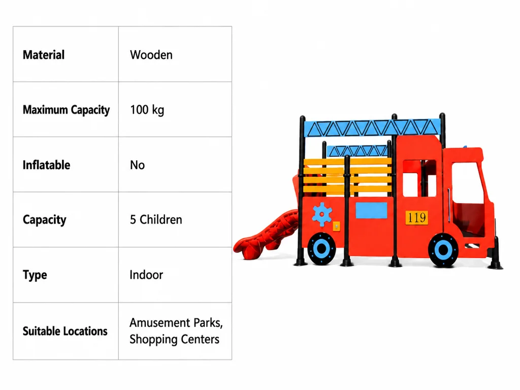 fire engine themed combo playground slide5