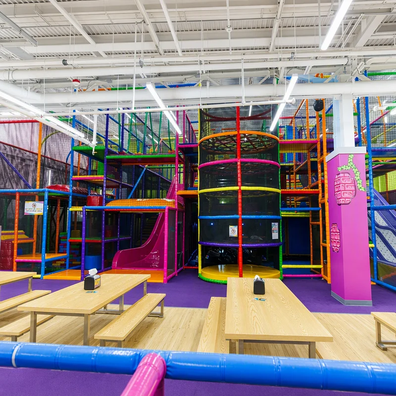 futuristic indoor playground