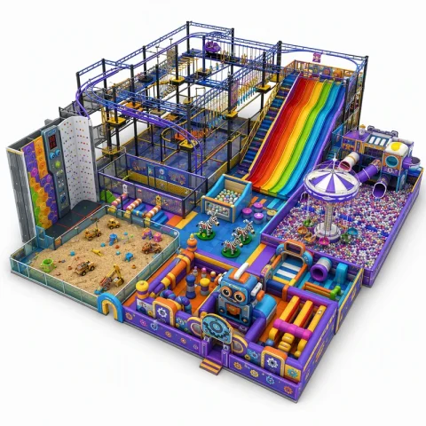 futuristic indoor playground0