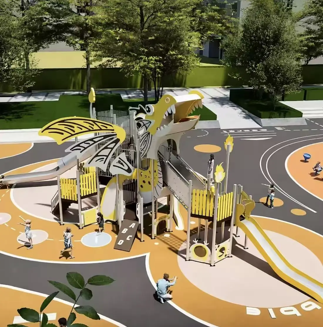 giant dragon adventure play set