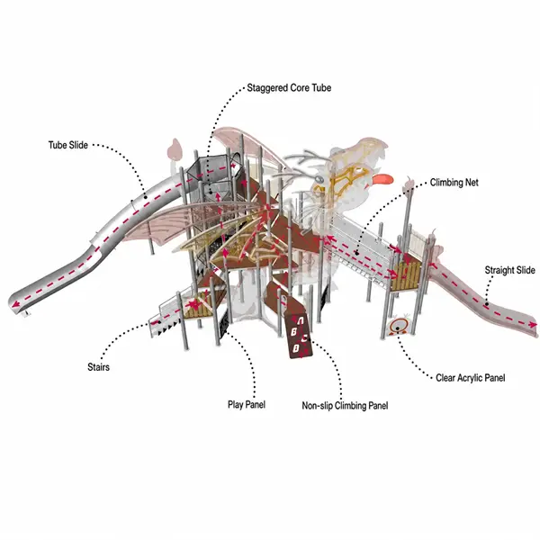 giant dragon play set