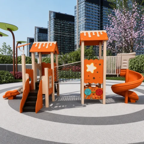 honey cabin pe composite play structure13