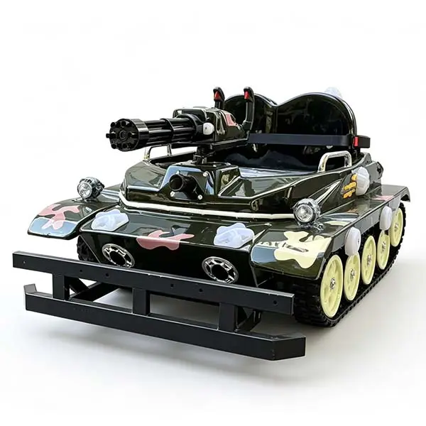 kids electric tracked tank ride on car0