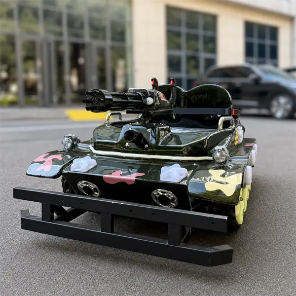 kids electric tracked tank ride on car5