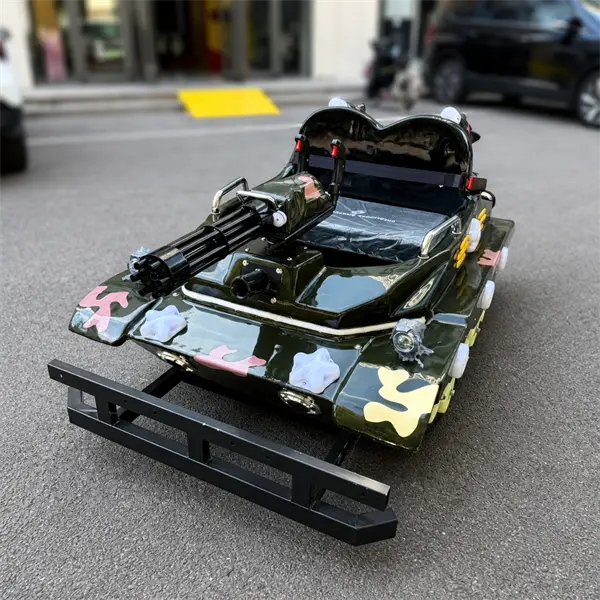 kids electric tracked tank ride on car8
