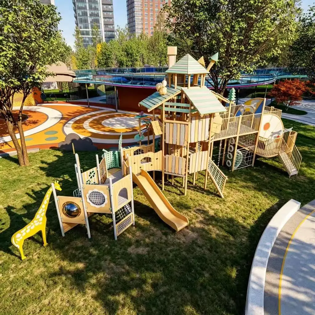 orest castle wooden play structure4