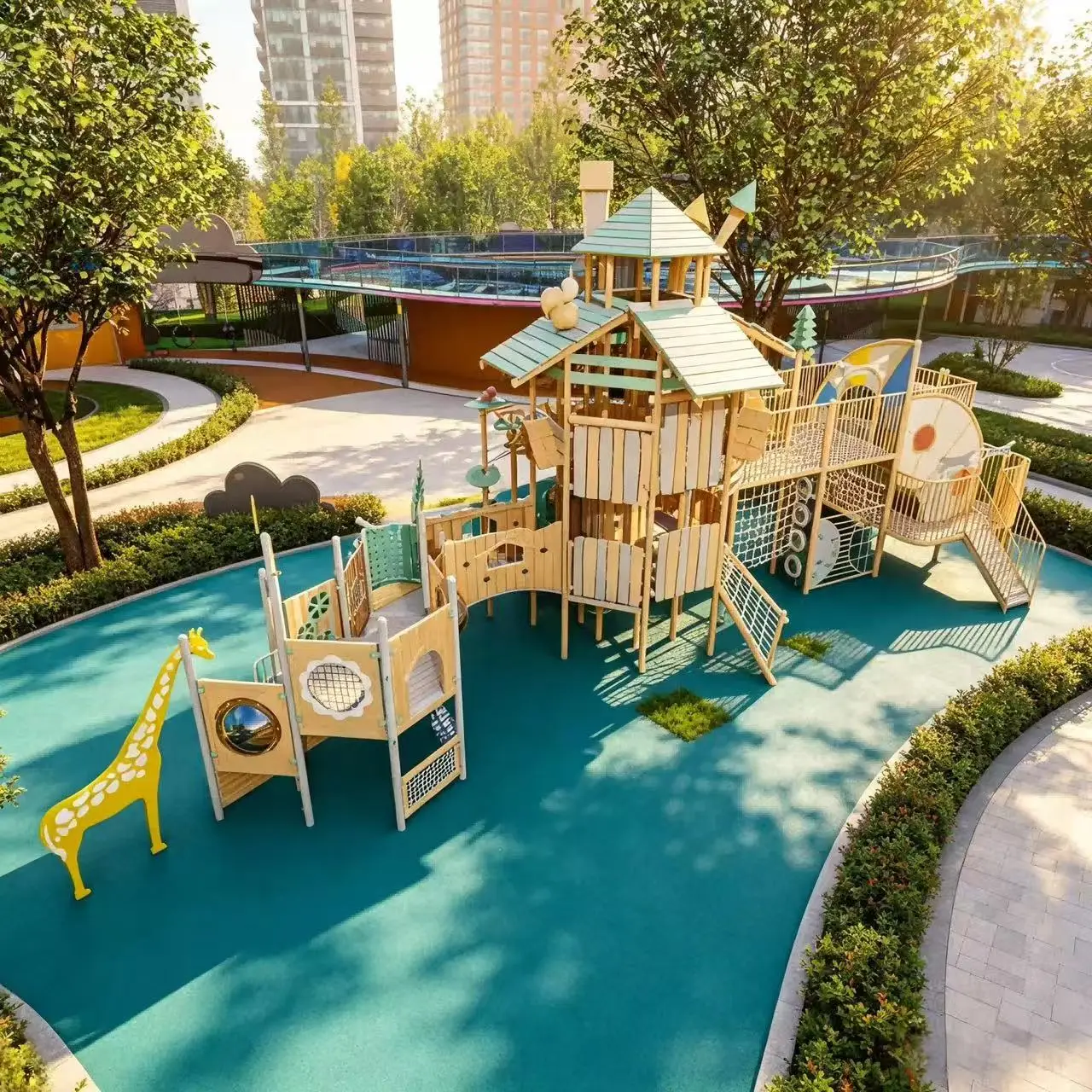orest castle wooden play structure5