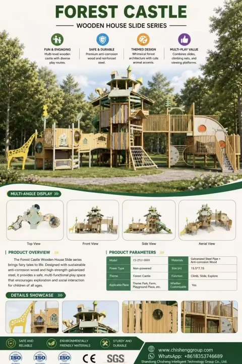 orest castle wooden play structure6