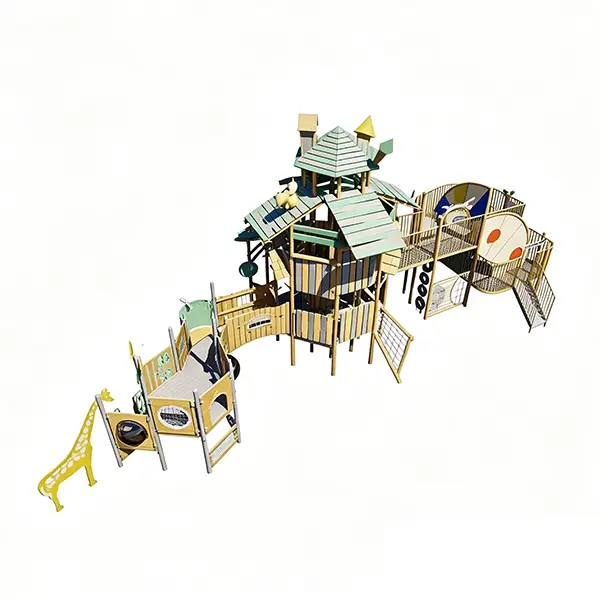 orest castle wooden play structure8
