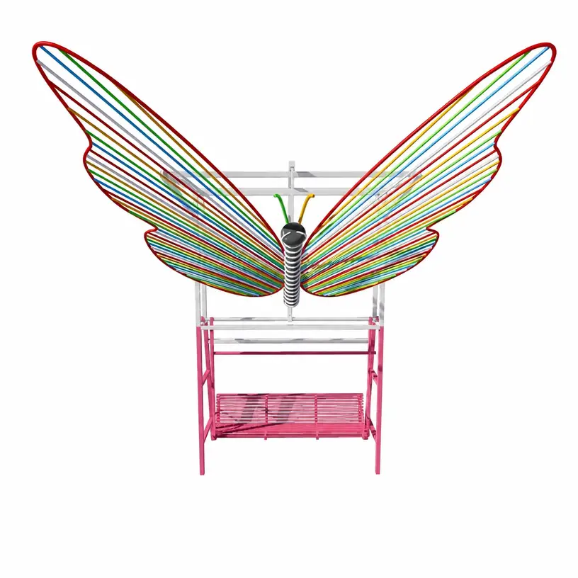 outdoor double butterfly swing swing5