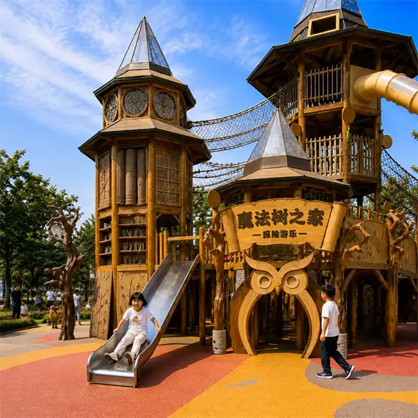 outdoor non powered magic tree house play castle1