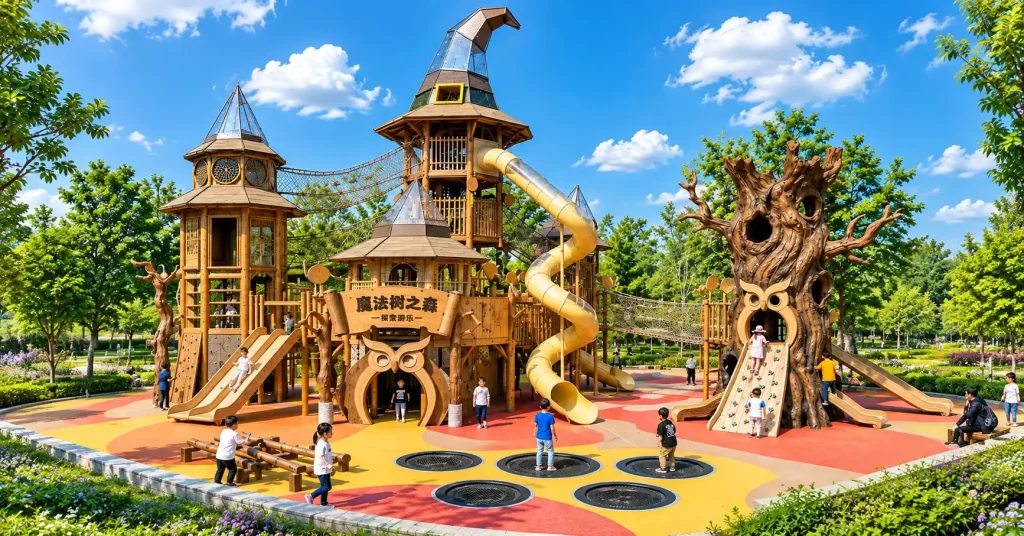 outdoor non powered magic tree house play castle5