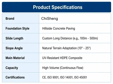 rainbow slide specifications chisheng