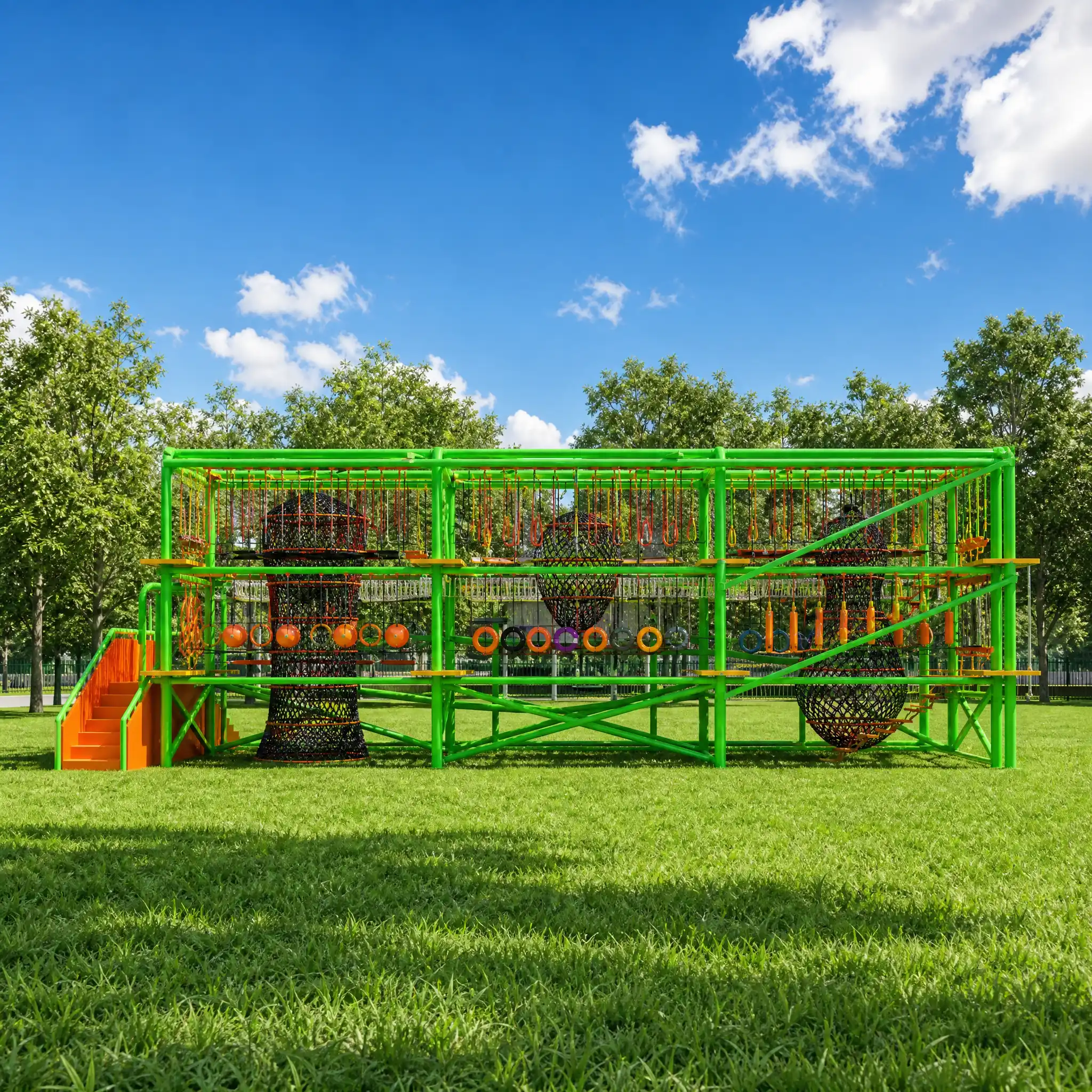 rope net climbing structure