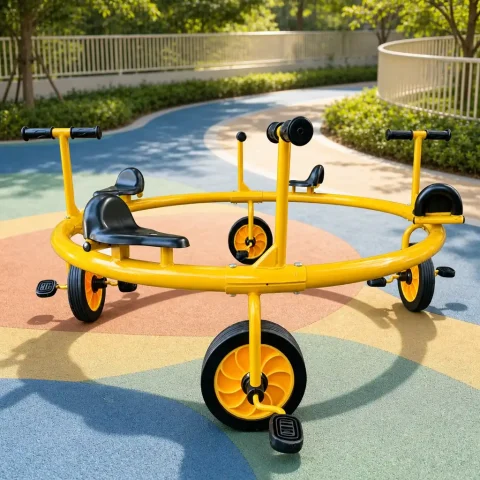  seater kids round rotating tricycle13