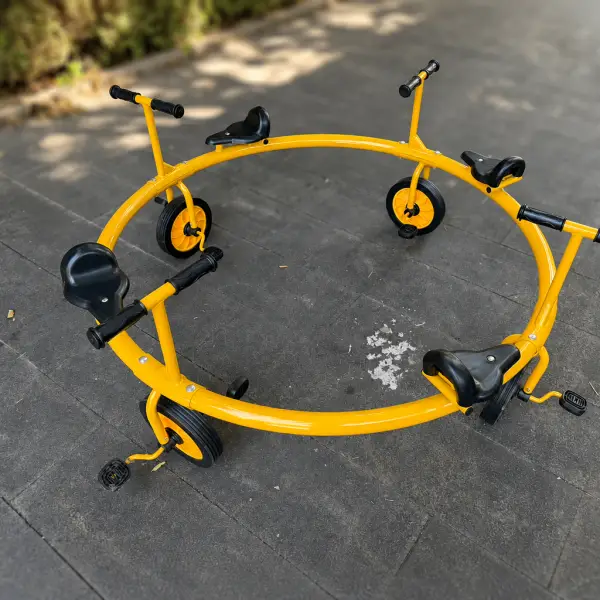  seater kids round rotating tricycle3