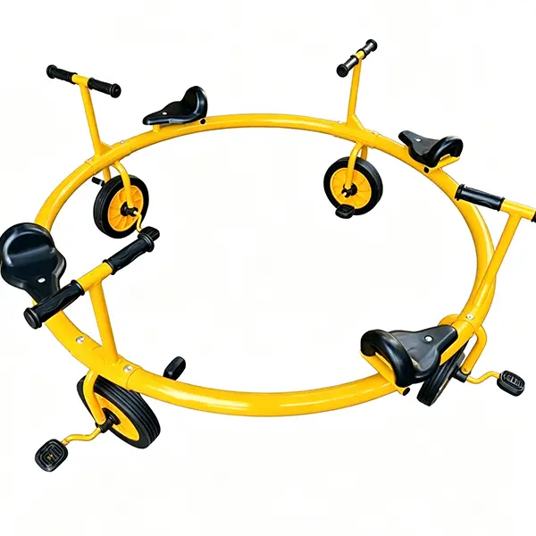  seater kids round rotating tricycle7