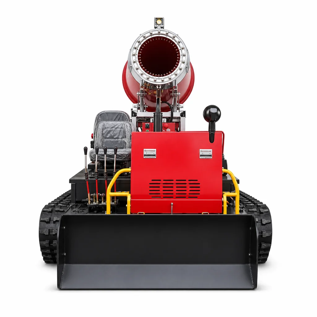 self propelled fuel powered snow making machine