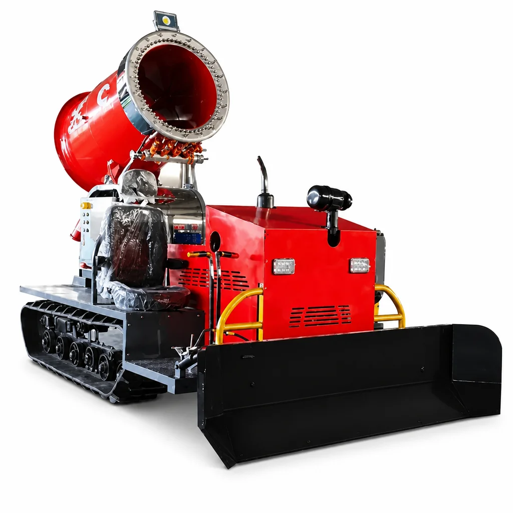 self propelled fuel powered snow making machine