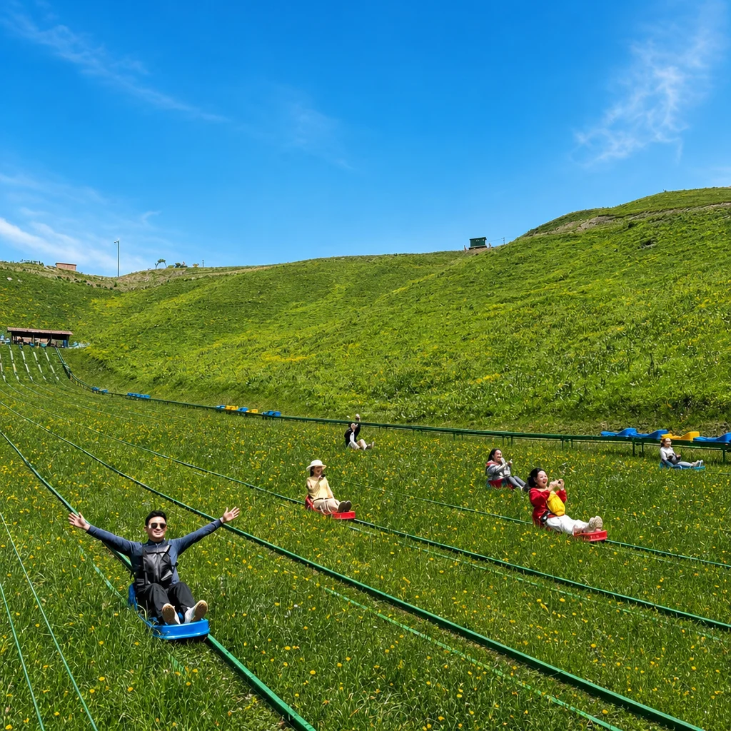 track skiing grass1