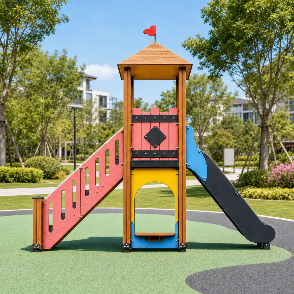 castle themed playground slide3