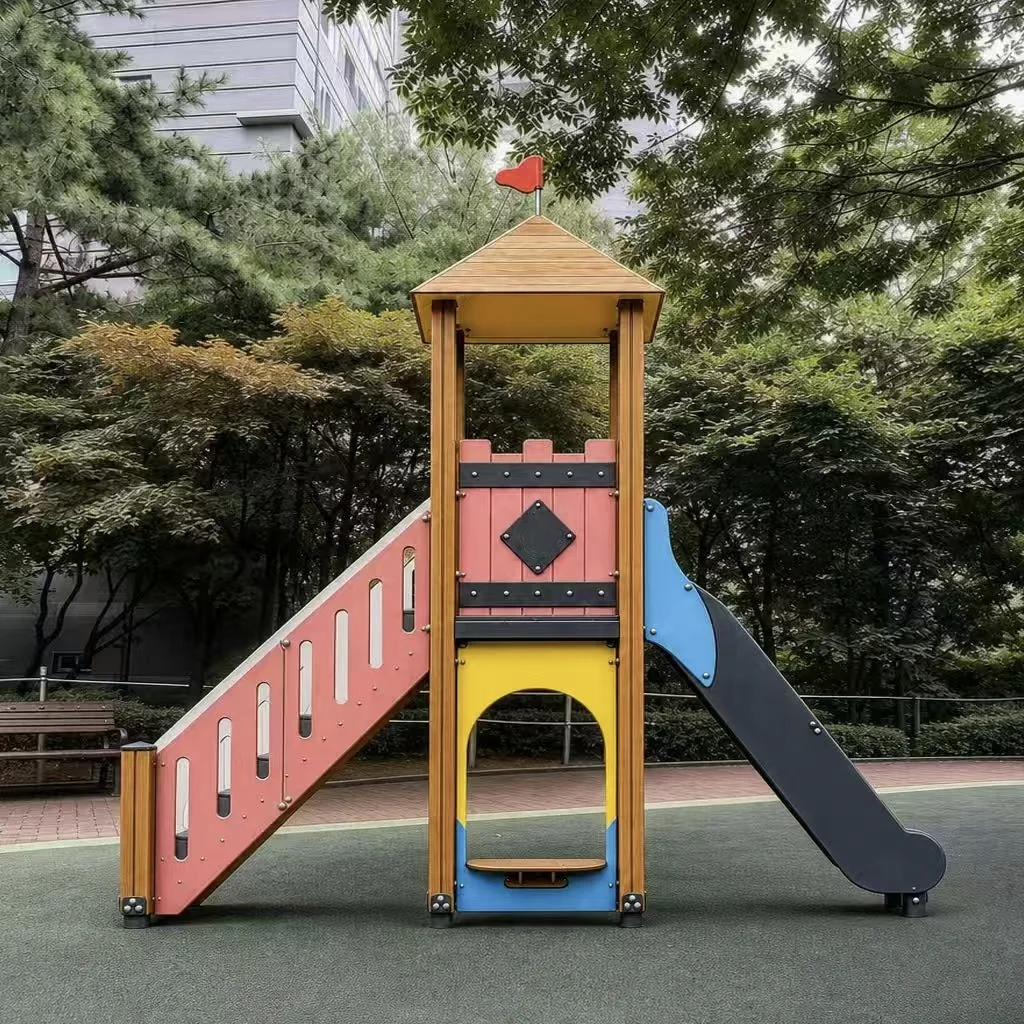 castle themed playground slide8
