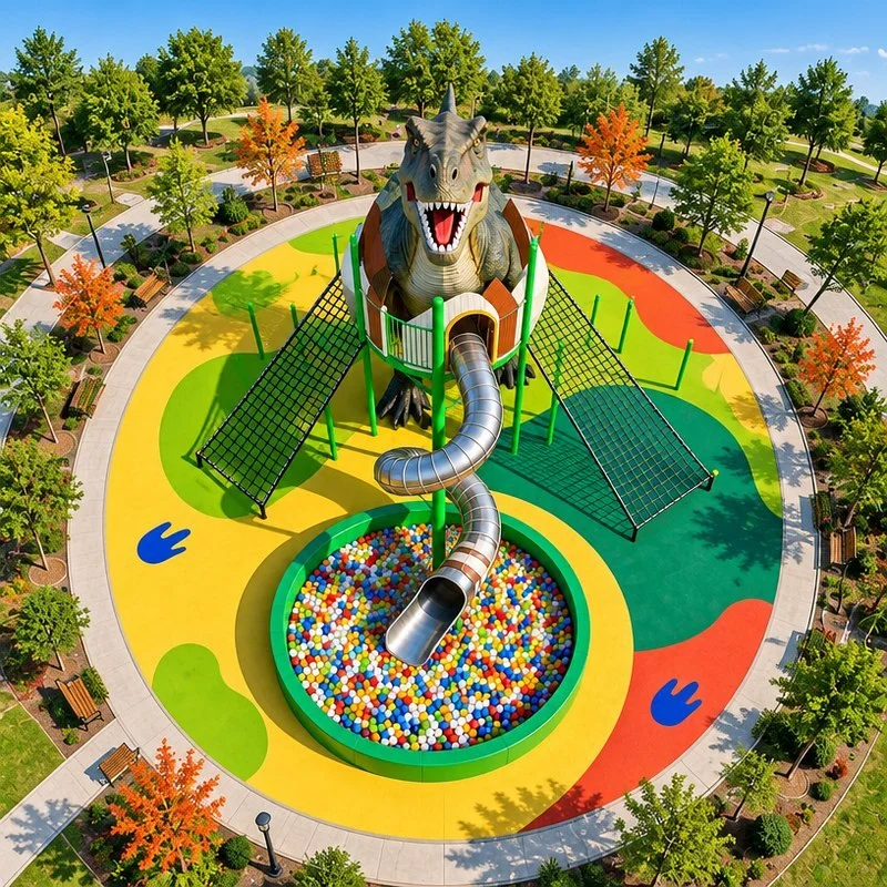 dinosaur climbing slide3