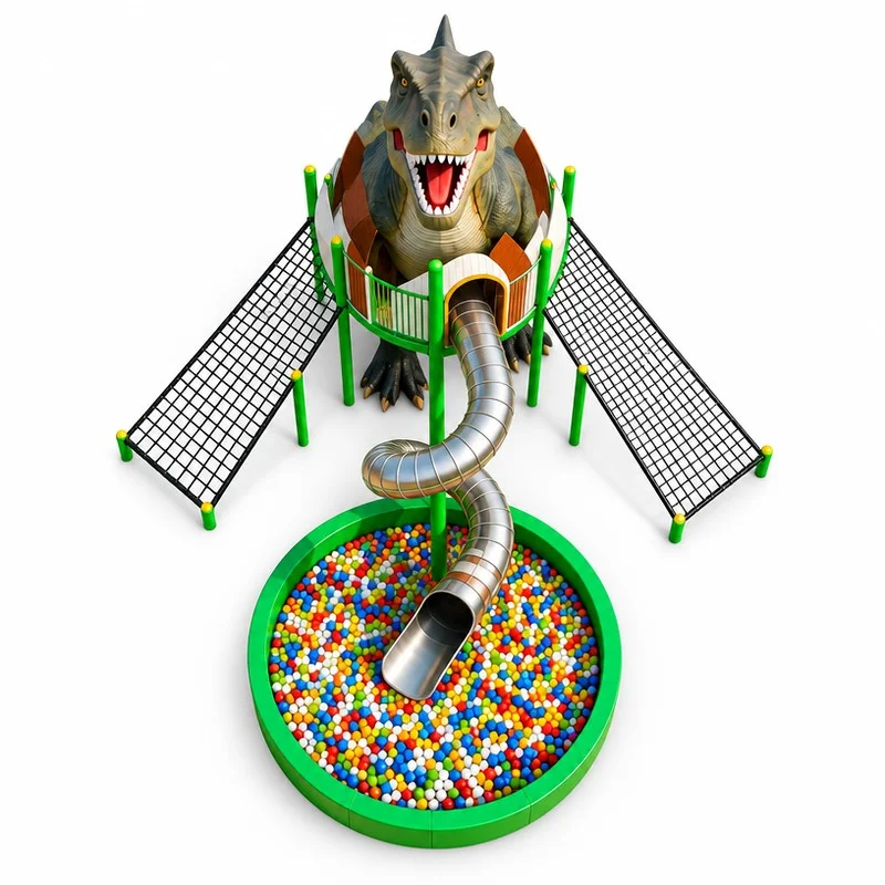dinosaur climbing slide7