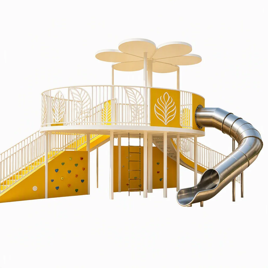 flower themed playground slide6